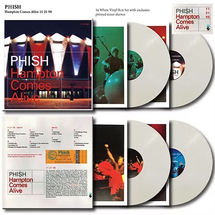 Phish – Hampton Comes Alive - 11/21/98 - Color Vinyl UK Import 4XLP Box Set