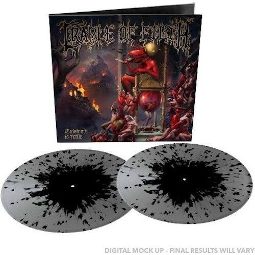 Cradle Of Filth – Existence Is Futile - Silver + Black Splatter - 2XLP