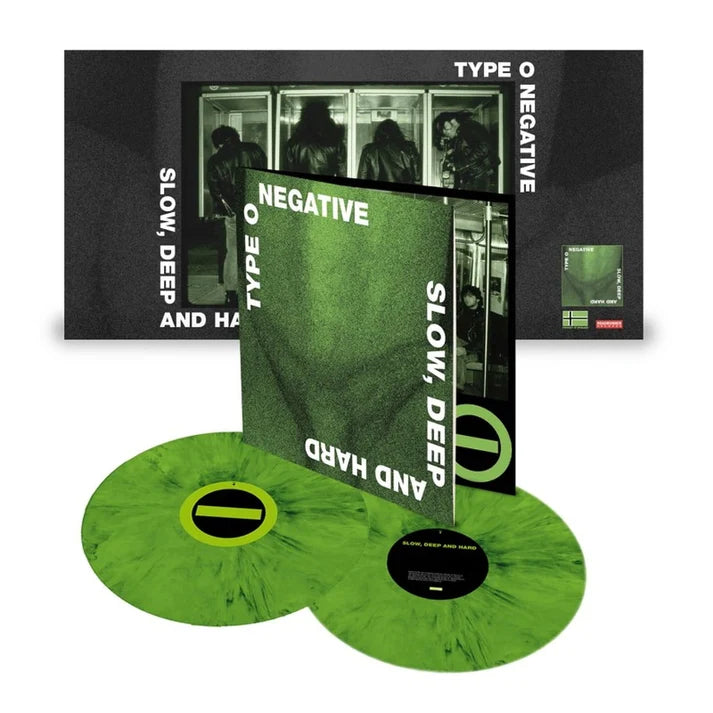 Type O Negative – Slow, Deep And Hard - Green N Black Vinyl - 2XLP
