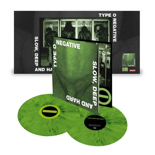 Type O Negative – Slow, Deep And Hard - Green N Black Vinyl - 2XLP
