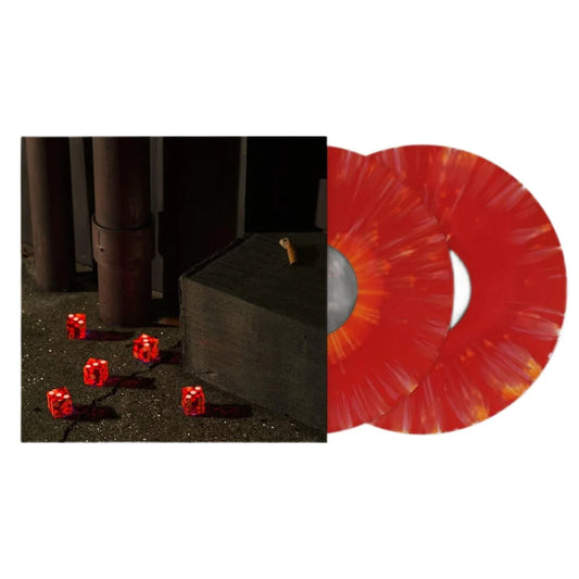 Bright Eyes - Five Dice, All Threes - Red + Orange Splatter - 2XLP