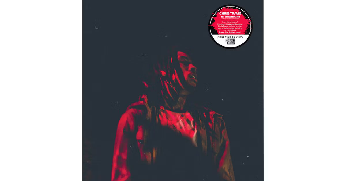 Chris Travis – Art Of Destruction - Red n Black Splatter - Record Store Day 2022 - LP