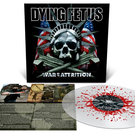 Dying Fetus – War Of Attrition - Clear W/Blood Red Splatter - LP