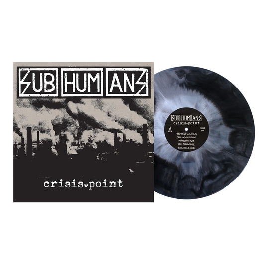 Subhumans - Crisis Point Black & White Galaxy  -  LP