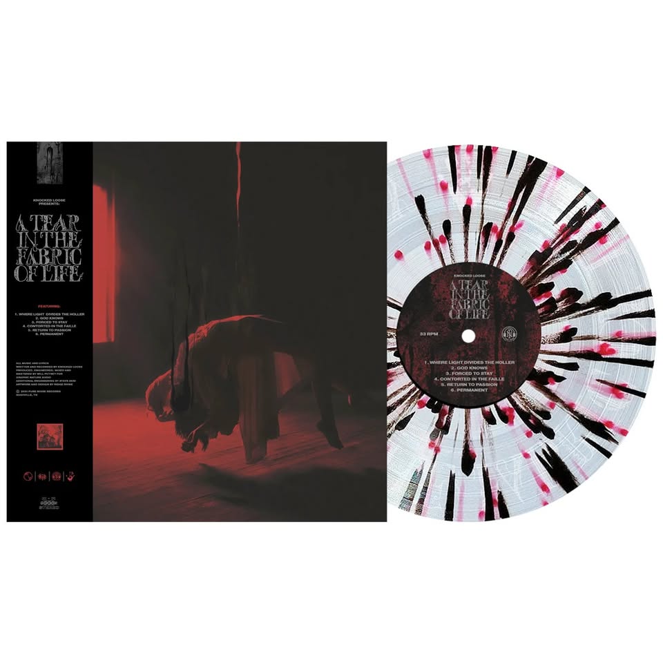 Knocked Loose - A tear in The fabric - Clear/Blood Red/Black Splatter - LP