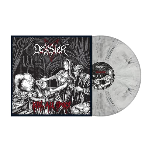 Desaster -  Kill All Idols  -  White and Black Smoke Vinyl (Individually Numbered) - LP