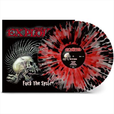 Exploited - Fuck the System - Clear W Red & Black Splatter - 2XLP
