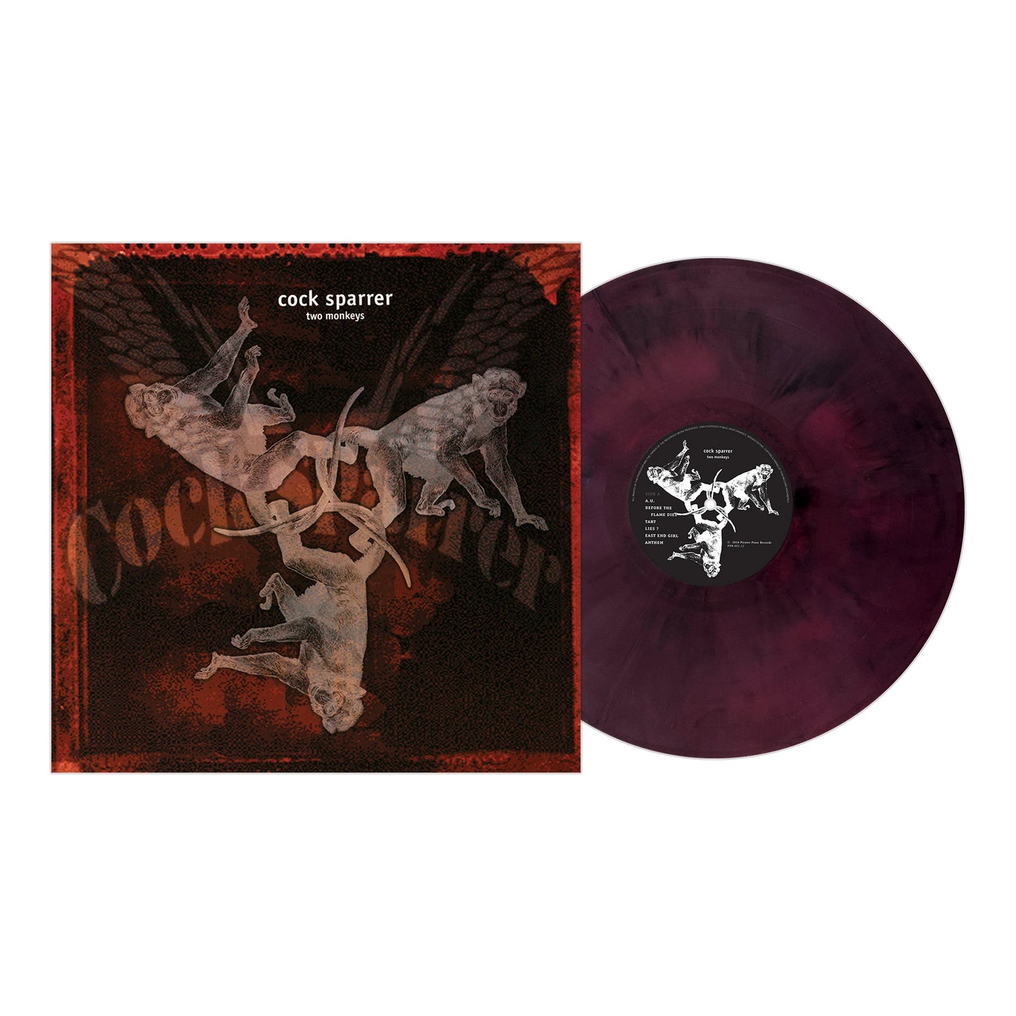 Cock Sparrer - Two Monkeys Oxblood Galaxy  - LP