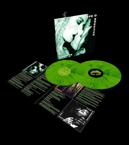 Type O Negative – Bloody Kisses  - 30th Anniversary Green n Black Vinyl - 2XLP   38.98
