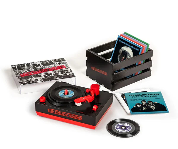 Rolling Stones RSD3 Turntable with Crate and Six 3-Inch Singles   - Record Store Day 2026
