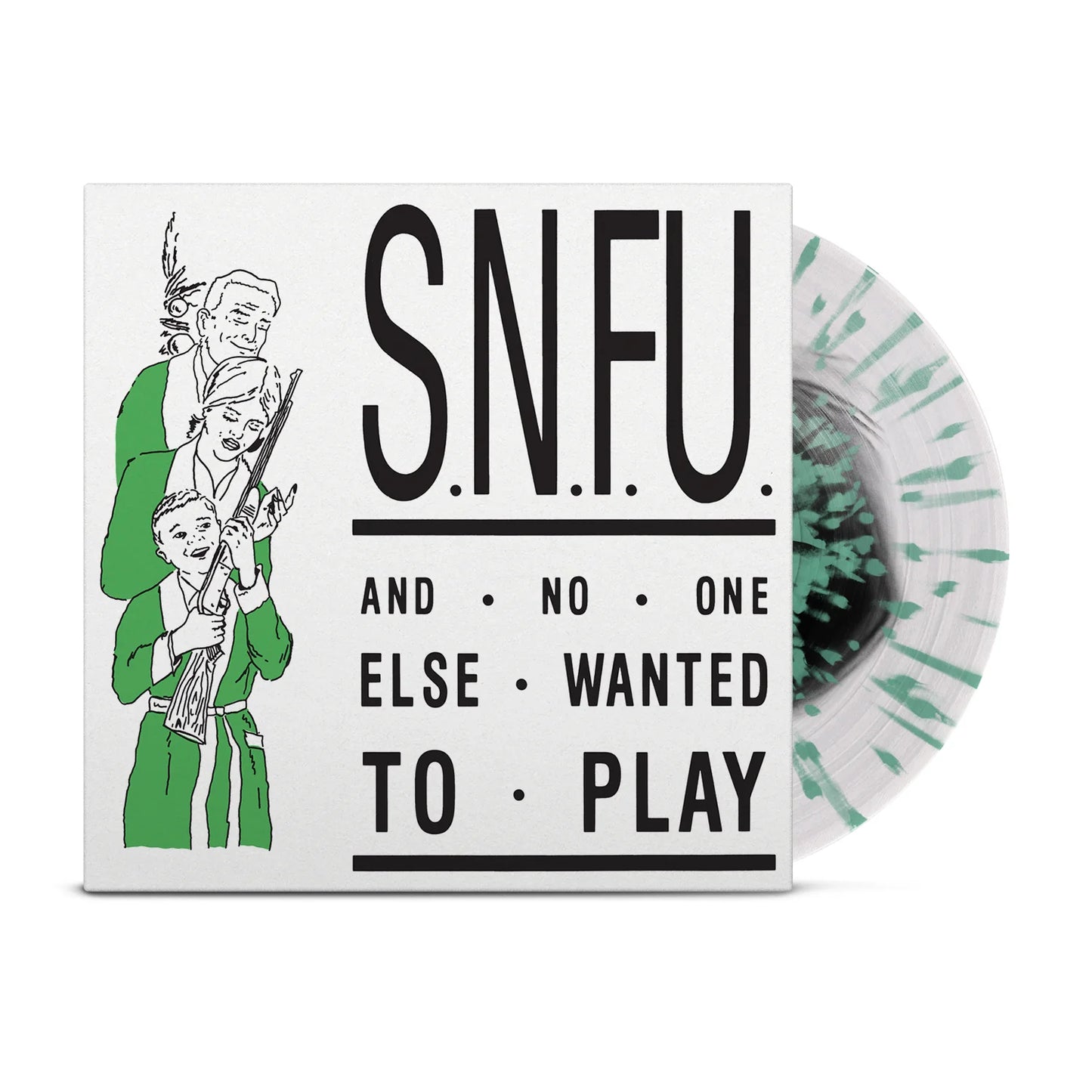 SNFU - ...And No One Else Wanted To Play - Clear Base w/ Black + Mint Green Splatter Vinyl -  LP