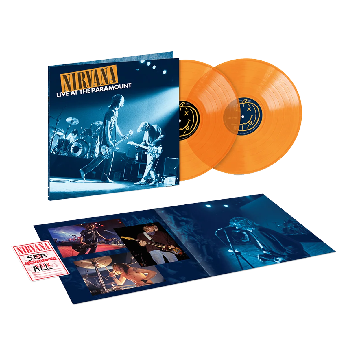 Nirvana – Live At The Paramount - Transparent Orange Vinyl - 2XLP