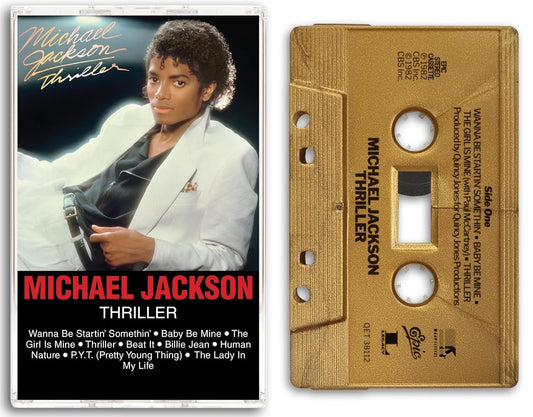 Michael Jackson - Thriller - Gold Metallic Shell - Cassete