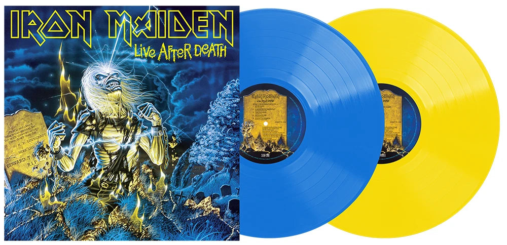 Iron Maiden - Live After Death - Blue + Yellow Vinyl - 2XLP
