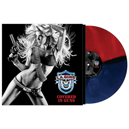 L.A. Guns - Covered In Guns  - Red & Blue Vinyl - LP