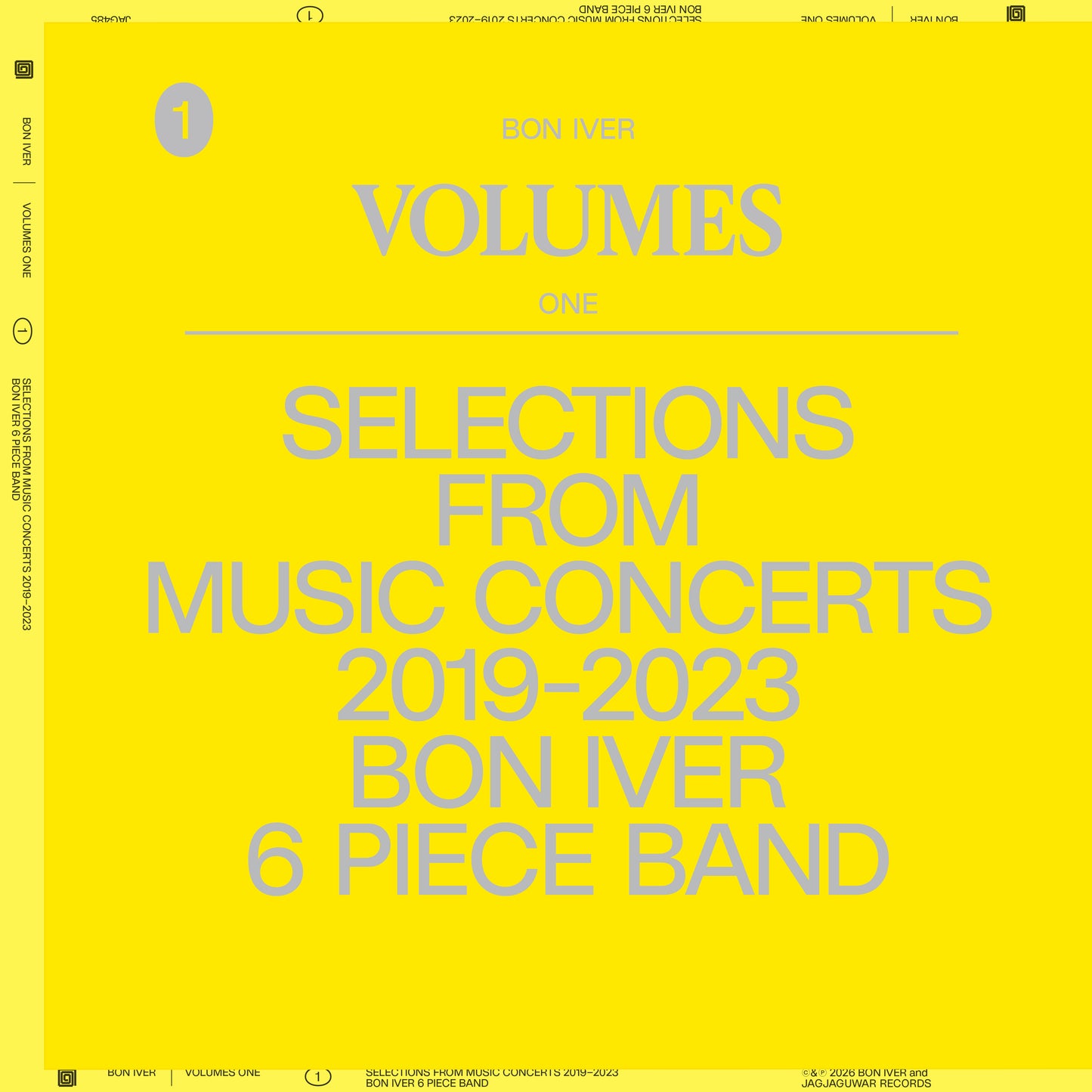 Bon Iver Vol. One Selections From Music Concerts 2019-2023 - LP