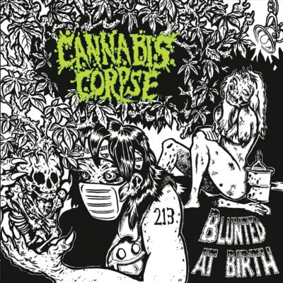 Cannabis Corpse ‎– Blunted At Birth - Neon Green - LP