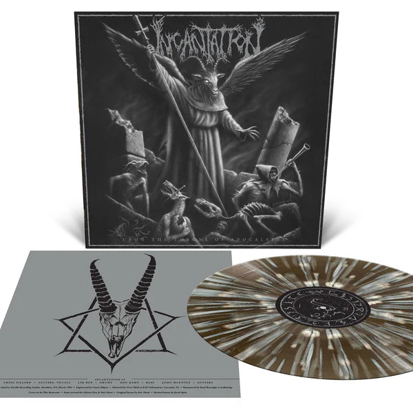 Incantation - Upon the Throne of Apocalypse -  Black Ice Splatter  - LP