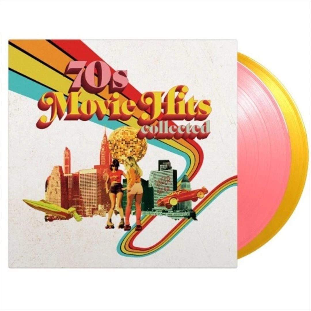 Various Artists ‎– 70s Movie Hits Collected -  180 Gram Pink n Yellow Vinyl - 2XLP