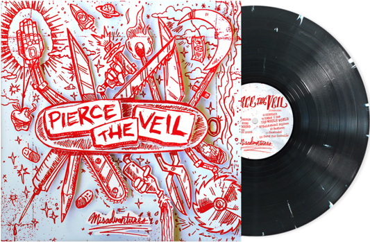 Pierce The Veil – Misadventures - Black N White Splatter - LP