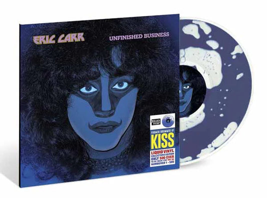 Eric Carr ‎– Unfinished Business - Record Store Day 2025 Clear W/ Blue Liquid  / Numbered- LP
