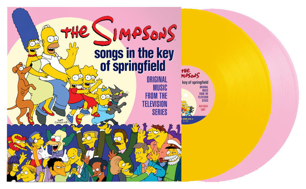 The Simpsons - Songs In The Key Of Springfield - Pink N Yellow Vinyl - 2XLP