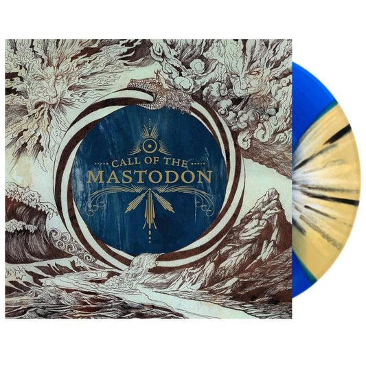 Mastodon ‎– Call Of The Mastodon - Blue N Metallic Gold Butterfly Wings/White N Black Splatter - LP