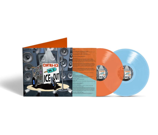 Various Artists - Contra-ICE Vol. 1: Ice Out - Indie Exclusive Orange/Blue Vinyl - 2XLP + Flat