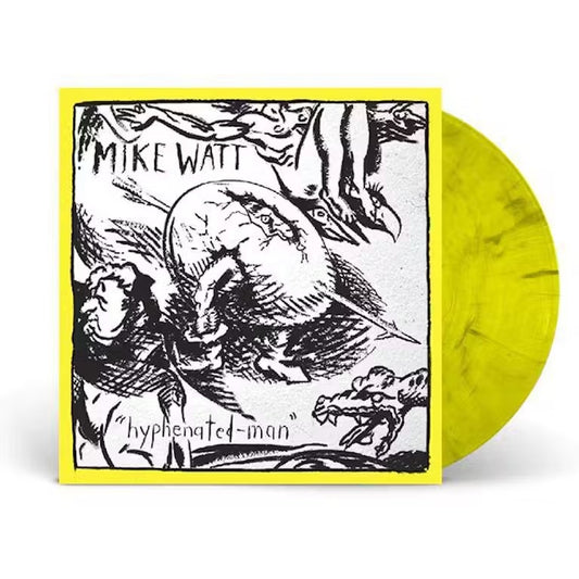 Mike Watt - Hyphenated Man - Yellow & Black Swirl - LP