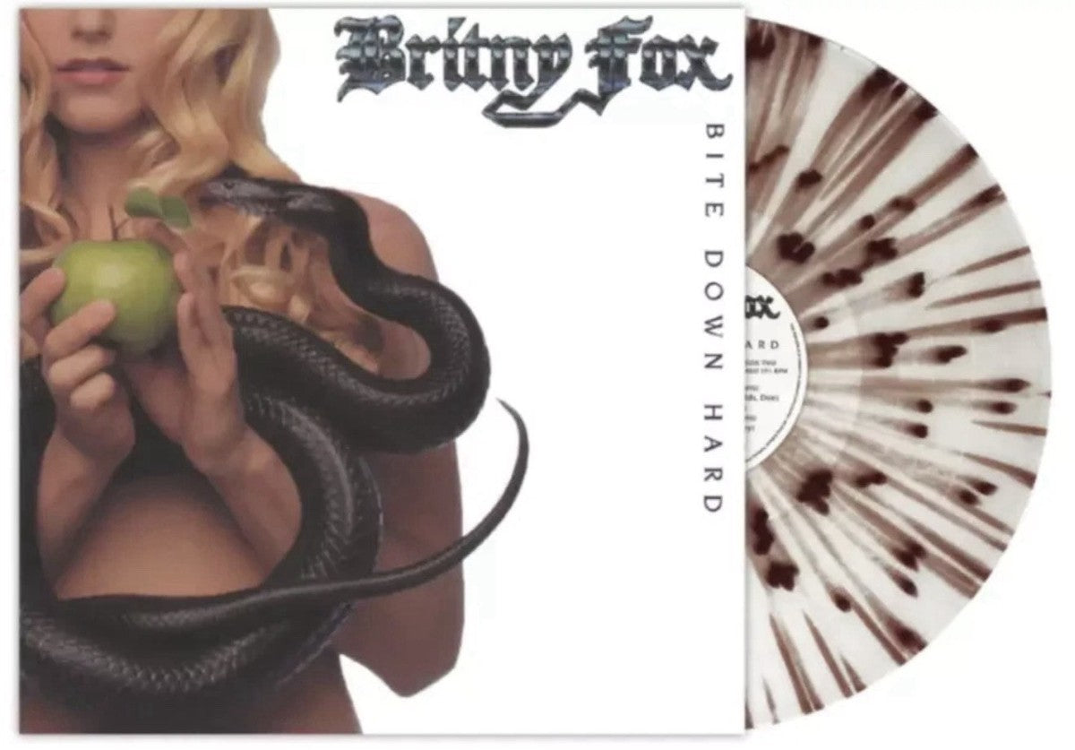 Britny Fox – Bite Down Hard -  Clear n Brown Splatter -  LP