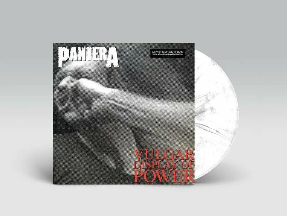 Pantera - Vulgar Display of Power - Gray & White Marbled - LP